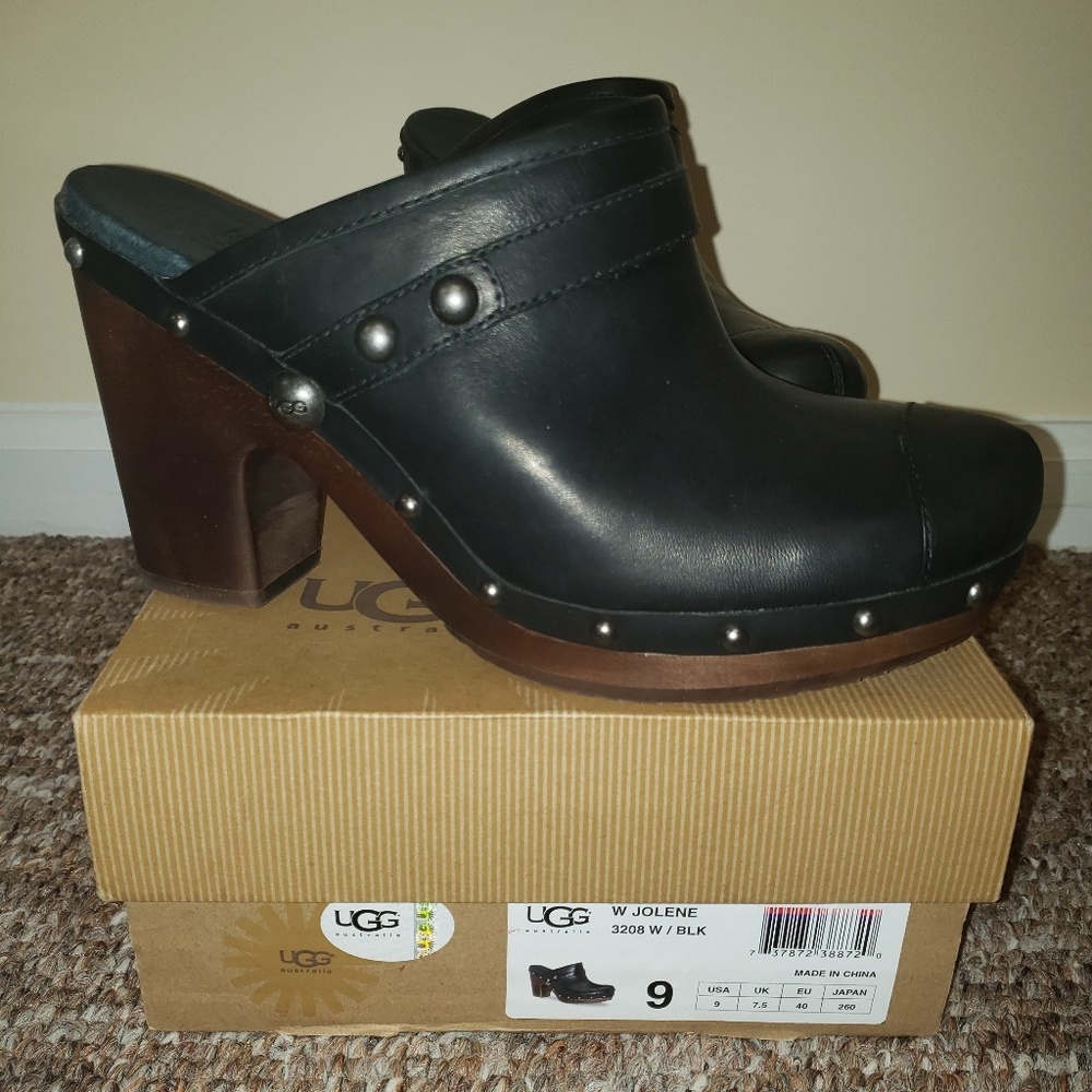 Uggs Jolene Mules size 9 Black